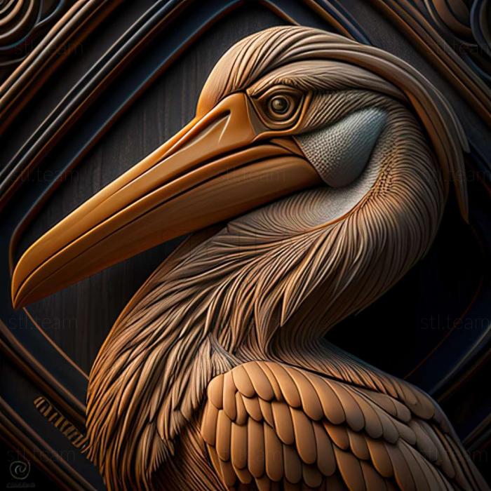 3D model Petros pelican famous animal (STL)